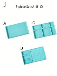 天鹅绒珠宝托盘，大容量珠宝收纳盒，带独立隔层，可堆叠珠宝展示架，可放置耳环、项链、手镯、戒指、发夹、发带等。