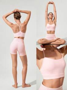 GLOWMODE FeatherFit™ Square Neck Y-Back Bra Gym Fall Winter