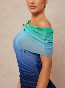 Lumalex 外出泳衣 泳装 泳衣 比基尼套装 夏季泳衣 泳装 度假 复活节 波西米亚风 海滩 热门 户外 层次丰富 婚礼季 宴会 成人礼 海滩 海边 女士金属装饰 不对称荷叶边 露肩 飘逸连衣裙 女士度假连衣裙 女士长裙，女士夏季连衣裙 - 彩色 - 查看 7