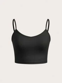 SHEIN EZwear 3件装女士碎花紧身短款吊带背心，适合夏季返校季穿着 - 彩色 - 查看 7