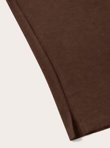 SHEIN EZwear 2pcs/Set Women's Summer Knitted Slim Camisole Dress - Brown - View 11