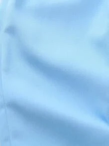 SHEIN Young Boy Plain Simple Style Casual Pants, Suitable For School, Party And Other Occasions, Keeps Fashion - Blue - View 6