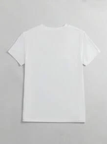 Serious Goose Lifting Weights At Gym Graphic Round Neck Short Sleeve Casual T-Shirt For Women - White - View 2