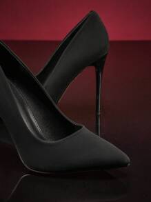 SHUZIA 女士经典尖头细高跟鞋 - 黑色 - 查看 6