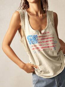 Bohemela Women Summer Solid Knit Fitted Sleeveless Tank Top