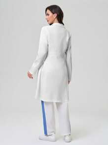 TaskEZ Laboratory Coat / Smock With Lapel Collar And Open Front