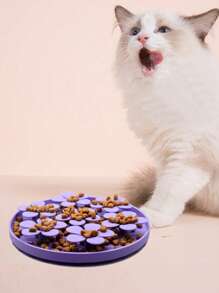 1pc Pet Lick Plate, Slow Pet Food Feeder, Suction Cup Interactive Toys For Dogs And Cats