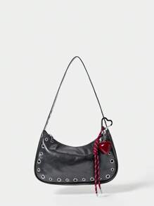 SHECARRY Minimalist & Practical Multi-Functional Fashion Bag Charm - Red - View 1