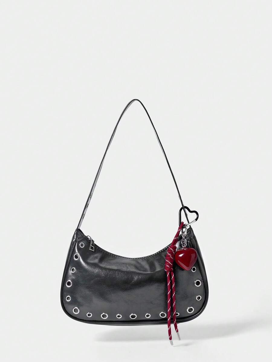 SHECARRY Minimalist & Practical Multi-Functional Fashion Bag Charm - Red - View 1