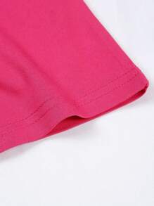 INAWLY Women Coconut Tree Print Wide Strap Tank Top For Summer Graphic Tees Women Tops - Hot Pink - View 4