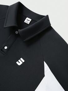 JNSQ Camiseta de manga corta para deportes al aire libre para volver a la escuela, camiseta de manga corta suelta con estampado de letras y números divertidos para niños para actividades al aire libre profesionales