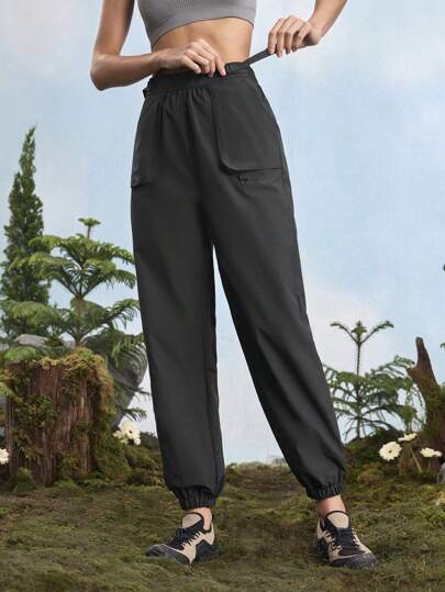 In My Nature 女式纯色口袋日常运动及踝长裤，女式徒步服装