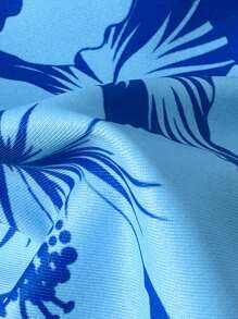 Swim Chiccia Women Beach & Summer Bandeau Bikini Set With Metallic Decor, Random Print - Blue - View 5