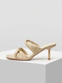MOTF SANDALE TWIST CU TOC ÎNALT - Caisă - Vizualizare 1