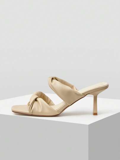 【専用　ss_19 様】round heel thin sandal Cylindrical Ankle-Strap Heel Sandals-DREAM PAIRS