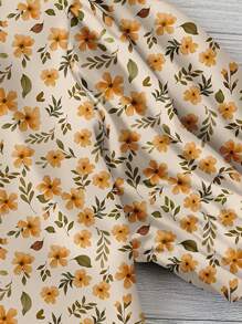 SHEIN CURVE+ Blouse ample d'été imprimée à manches courtes pour femmes grandes tailles, style bohème, idéale pour les vacances