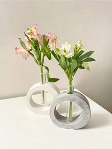 DIY Silicone Mold For Hydroponic Vase & Epoxy Resin Casting - Reusable Crystal Clear Geode Mold, Test Tube Planter Craft Kit For Crystal Art/Herb Garden - White - View 2