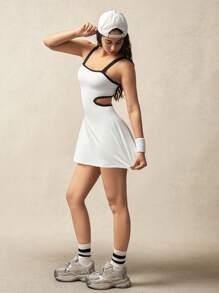 VARSIVA Women Sports Dress, Minimalist And Fashionable, Suitable For Summer - White - View 5