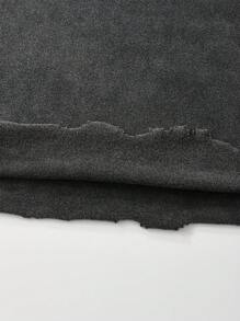 ROMWE MEN Street Life 2pcs/Set Men's Letter Print Short Sleeve T-Shirt And Shorts Set - Black - View 3