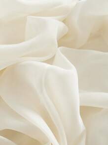 SHEIN MOD Women's Apricot Pleated Peplum Organza Mini Dress,Dresses Graduation,Hawaii Women Outfits,Rave Outfits,Romantic ,Summer ,Festival,Country Outfits,Beach Vacation Wear,Tea Party ,Modest ,Prom Dress