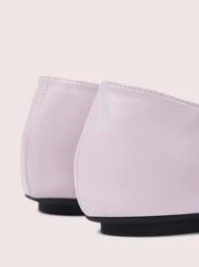 CUCCOO DOLLMOD Mocasines planos con forma de dedo del pie para mujeres, simples y prácticos de uso múltiple - Púrpura malva - Ver 8