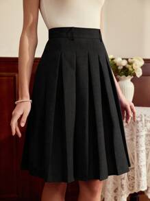 Vintamour Retro Elegant Women Skirt, Tailored Pleated Summer/Spring Skirt Business Casual Woman Office Festival 1960s Mother Day Vacation Office Festival Teacher