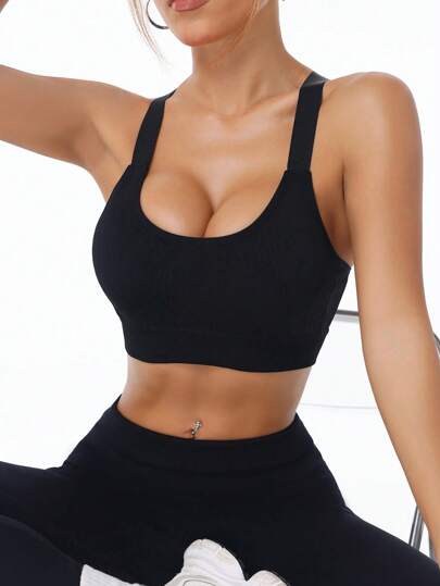 Easithlete Seamless Criss Cross Back Sports BH view 4