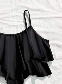 Bộ đồ bơi Tankini màu trơn cho bé gái tuổi teen - Nhiều màu - Xem 3