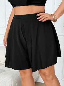 SHEIN CURVE+ Costume da bagno due pezzi, giacca e gonna, per donne taglie forti