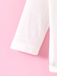 SHEIN 3pcs/Set Newborn Unisex Cute Graphic Print Long Sleeve Bodysuit, Pants & Hat Outfit Suit, Casual Daily Comfy Outfit, Suitable For Spring/Summer/Autumn, Perfect For Father's Day And Photography - Multicolor - View 6