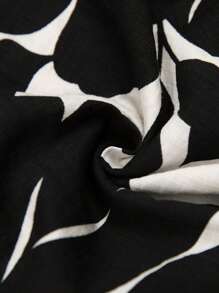 EMERY ROSE Quần Short Thường Ngày Colorblock Cho Nữ, Thời Trang Cho Mùa Hè - Đen và trắng - Xem 7