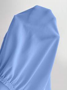 Calvaya Vestido corto con hombros descubiertos, volantes, lazo y volante en el bajo, vestimenta femenina y elegante para mujeres