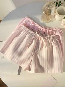 Comfortcana Pantalones cortos de mujer casuales con cordón a la cintura, de verano