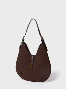 SHECARRY 女士单肩包绒面革秋冬上学旅行通勤工作优雅精致，绒面革钱包，最新时尚女士绒面革包，完美搭配秋季服装女士秋季服装