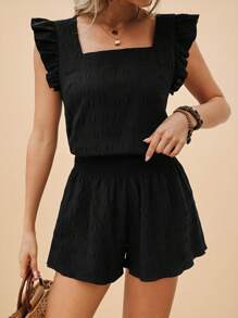 Travachic 度假女士盖袖上衣和短裤套装