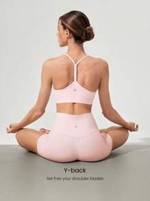 GLOWMODE FeatherFit™ Square Neck Y-Back Bra Gym Fall Winter