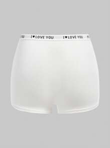 Set de 3 bragas elásticas cómodas con gráficos de letras para adolescentes - Multicolor - Ver 6