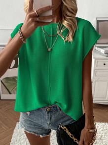 Calvaya Women's Casual Solid Color Knit Vest