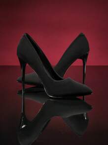 SHUZIA 女士经典尖头细高跟鞋 - 黑色 - 查看 5