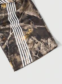 Loose Men's Slogan Graphic Drawstring Waist Sweatpants