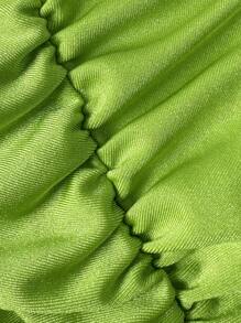 Swim Chiccia 1pc Women Two Pieces Swimwear, Solid Color Halter Neck Bikini, Fashionable For Summer