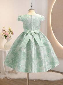 Vestido corto de princesa rosa para niñas, vestido de lujo para presentaciones de piano/orquesta/violín, vestido de cóctel dulce para niños