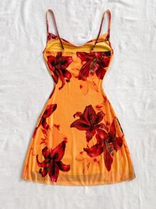 Soleia Đầm bodycon in hoa gợi cảm cho nữ - Nhiều màu - Xem 2