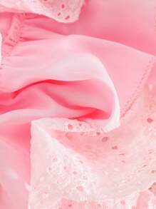 SHEIN Vintaside Kids 2pcs Baby Girls Camisole Top + Denim Shorts Set, Summer