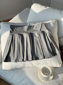 Comfortcana Knitted Cute Athletic Pleated Skirt