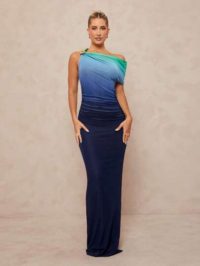 Lumalex 外出泳衣 泳装 泳衣 比基尼套装 夏季泳衣 泳装 度假 复活节 波西米亚风 海滩 热门 户外 层次丰富 婚礼季 宴会 成人礼 海滩 海边 女士金属装饰 不对称荷叶边 露肩 飘逸连衣裙 女士度假连衣裙 女士长裙，女士夏季连衣裙