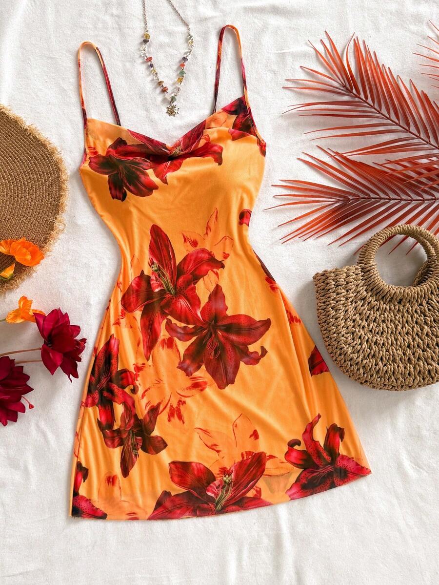 Soleia Đầm bodycon in hoa gợi cảm cho nữ - Nhiều màu - Xem 1