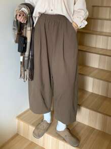 FRIFUL Women's Linen 7/8 Length Crop Pants, Spring/Summer