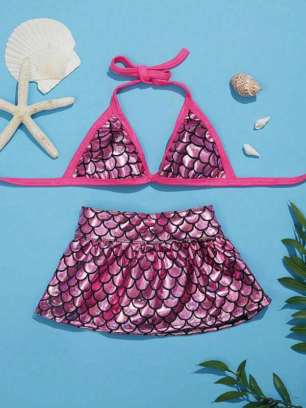 PETSIN Bikini ajustable con falda sexy para perros pequeños, conjunto de bikini de diseñador de sirena para vestido de playa divertido de verano para perros