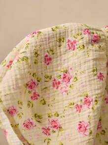Poéselle Women's Holiday Casual Ditsy Floral Print Halter Neck Backless Top - Multicolor - View 5